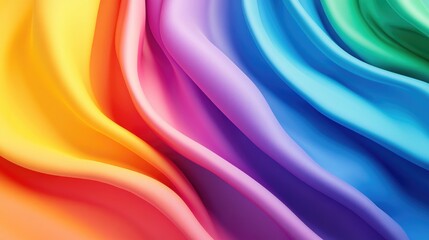 Obraz premium Beautiful LGBTQ background featuring vibrant rainbow colors, with soft gradients and smooth textures, symbolizing diversity and pride