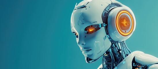 Retro inspired classic robot showcasing artificial intelligence capabilities