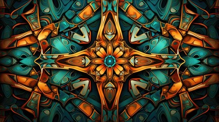 A vibrant, intricate mandala design featuring warm tones and geometric patterns, ideal for artistic inspiration.