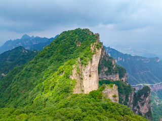 Aerial photography of Wangmangling in Taihang Mountain, Lingchuan County, Jincheng, Shanxi