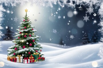 Enchanting Snow Drifts and Flurries of Joy in a Christmassy Touch with Sparkling Gems and Whimsical Scenery