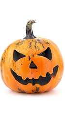 halloween pumpkin on white background