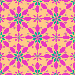 Vintage colorful seamless pattern design 