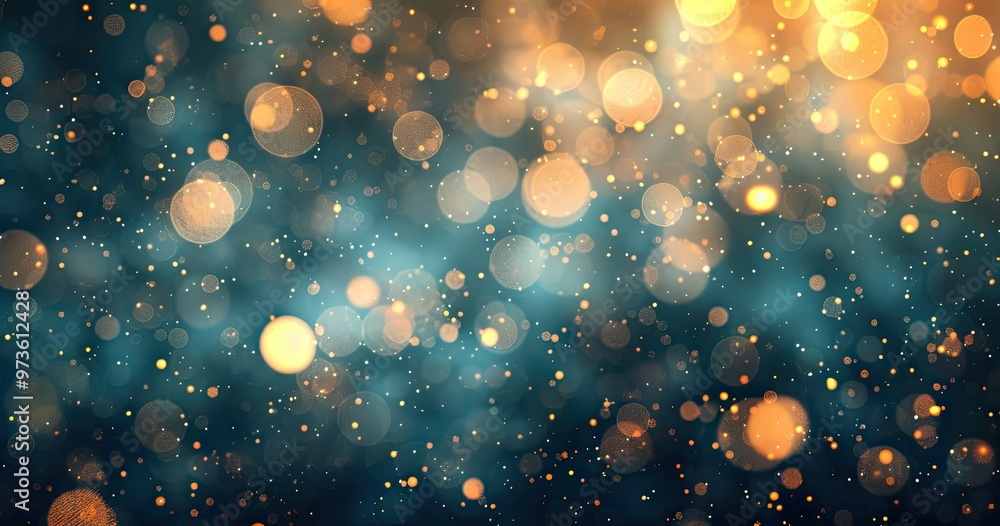 Poster a visually captivating background of soft bokeh lights in warm tones, ideal for digital designs and 