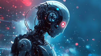 Technology robot sai fi robots. Robot. Illustration