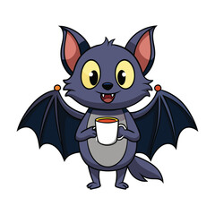 vectoe cartoon bat