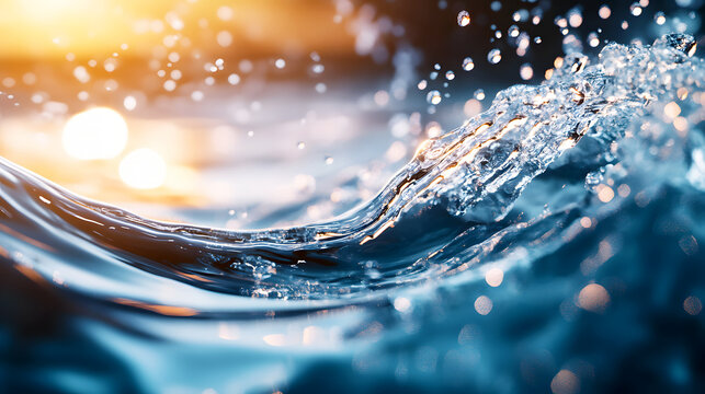 wave of skincare essence water in motion