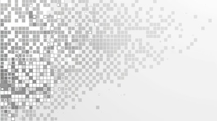 Abstract digital design featuring a gradient of squares, creating a modern, minimalist aesthetic.