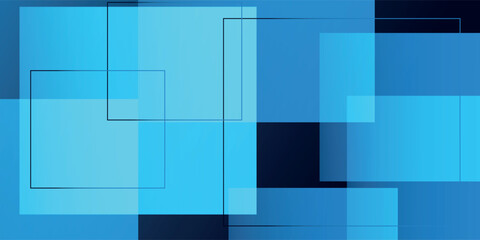 Blue abstract gradient shape background. Vector illustration, modern arrow lines.