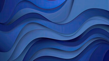 Fototapeta premium Abstract waves in various shades of blue create a dynamic and textured background, evoking a sense of movement and fluidity.