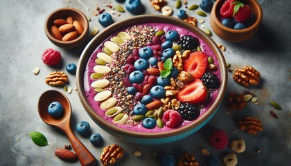 Berry Bliss Smoothie Bowl: A Nutrient-Packed Delight