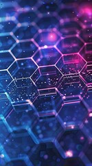 Obraz premium Stylish hexagonal line pattern background 
