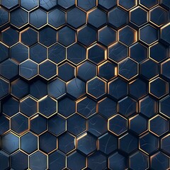 Stylish hexagonal line pattern background 