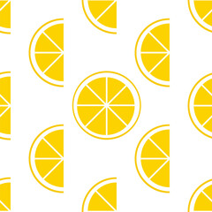 oranges pattern flat design style on white background  