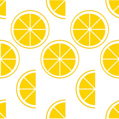 oranges pattern flat design style on white background  