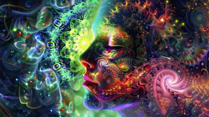 Symbol photo Expanded Psychedelic Consciousness, Hallucinogens, LSD, Drugs