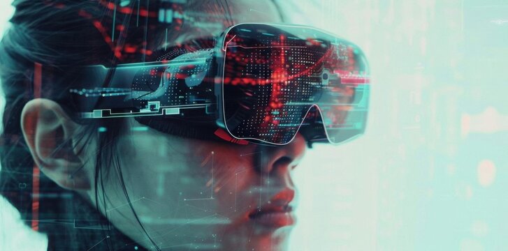 Immersive Future. Augmented Reality Technology Concept