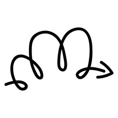Fototapeta premium arrow in line style