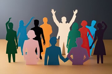 Harnessing Inclusion and Diversity Through Paper Silhouettes for Community and Collaboration