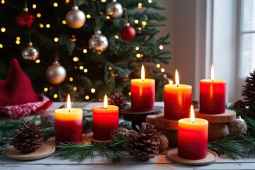 Cozy Atmosphere with Warm Festive Candles for the Perfect Holiday Ambiance