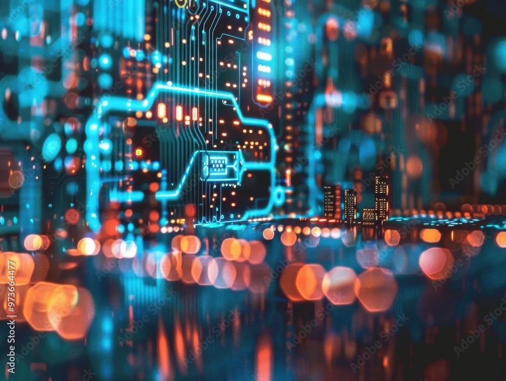 Aufkleber secure connections. network security background technology concept