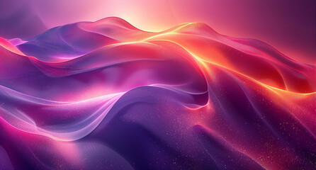 Obraz premium Multicolor Abstract Background with Magenta, Violet, Gold, and Dark Blue Curves