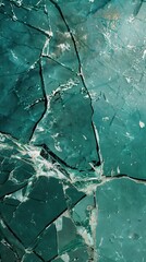 Naklejka premium Texture broken glass with cracks. Abstract of cracked screen Smartphone from shock.