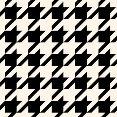 Black and Off White Houndstoo...