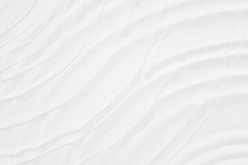 Abstract White Grunge Minimalist Wave Stucco Background.