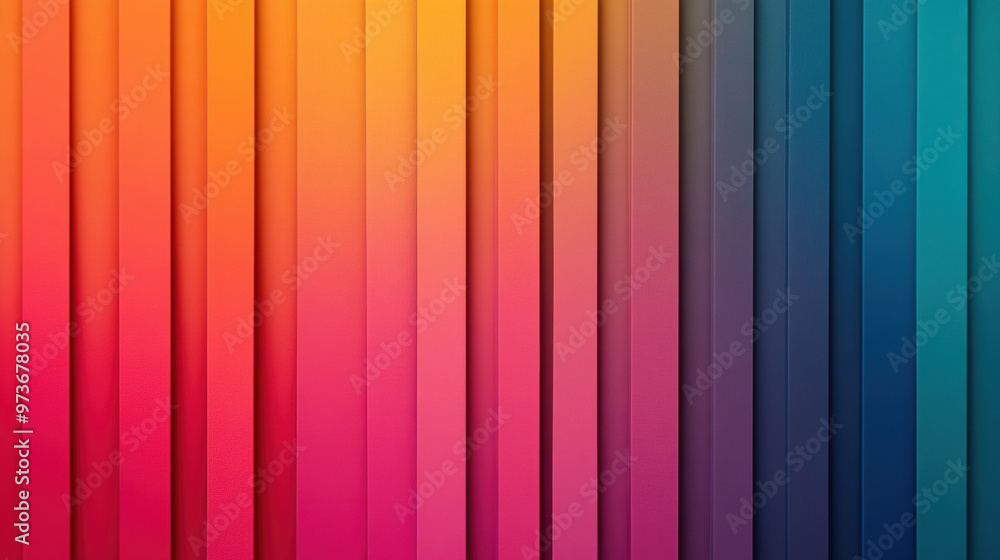 Poster vibrant abstract background featuring a spectrum of vertical colored lines seamlessly blending from 
