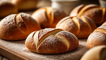  Deliciously baked bread rolls ready to be served