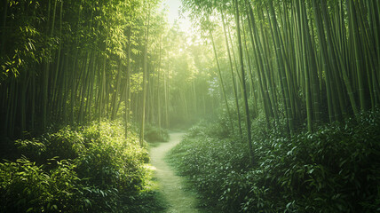 Obraz premium morning in the forest