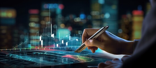 Financial Analyst Working with Data Visualizations