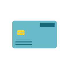 Credit card icon. Flat illustration of credit card  icon for web design. illustration of a credit card as a symbol of payment. Design element of payment method symbol.