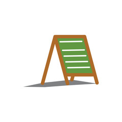 Restaurant signboard icon in flat color style. Cafe menu. Business and enterprise themed illustration element design