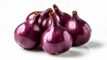Fototapeta premium Purple onions fresh and vibrant ready for culinary adventures