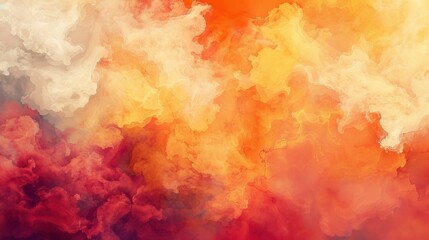 Fototapeta premium Watercolor fire smoke brush background 