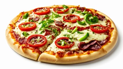  Deliciously fresh pizza ready to be savored