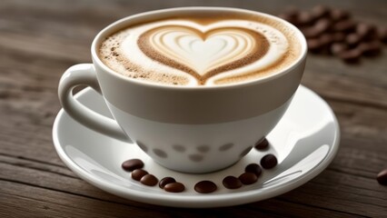  A heartshaped latte a sweet treat for the soul