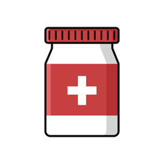 medicine bottle icon for app or web