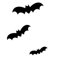 羽ばたくコウモリのイラスト素材