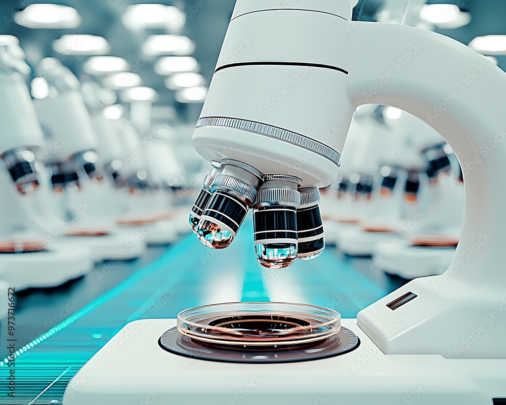 Poster a medical research lab with ai-driven data analysis