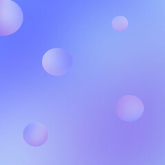 This image features a soft blue and purple gradient background with smooth, floating spheres. The minimalistic design gives a calm, dreamy, and abstract atmosphere.