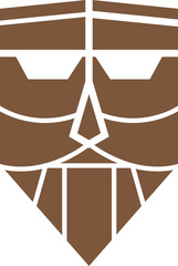 Hawaiian Mask Vector Design