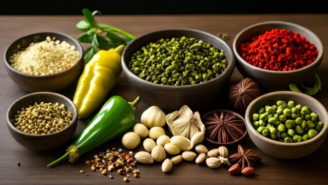  A vibrant array of spices and herbs ready to enhance any dish