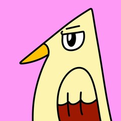 cartoon doodle cute bird