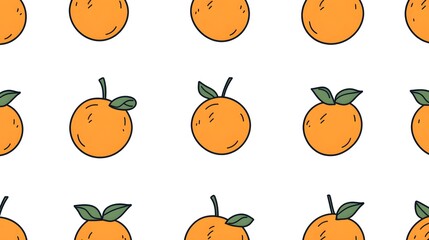 Orange Fruit Seamless Pattern