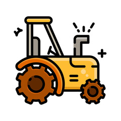 Tractor truck icon vector illustration