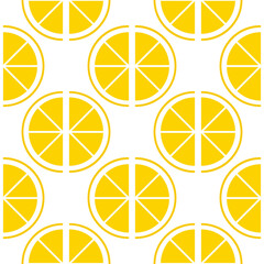 oranges pattern flat design style on white background  