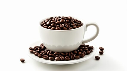  A cup of coffee a plate of beans and a moment of tranquility